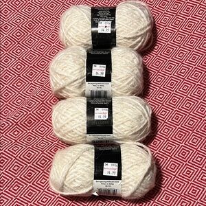 Cherish Soft Yarn in Cream 51% alpaca